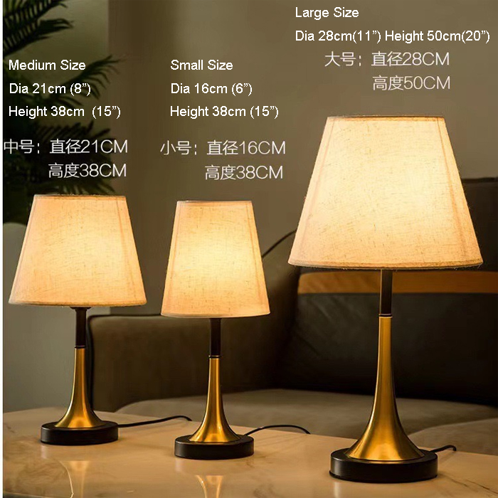 table lamp with various size