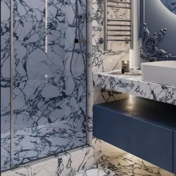 Lavatory Countertop by Marble Arabescato