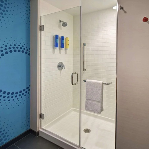 Glass Shower Door for Hotel Tru by Hilton