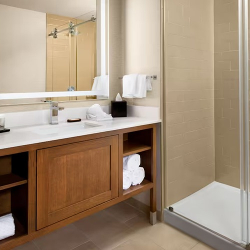 Bath Vanities and Mirror in Embassy Suites