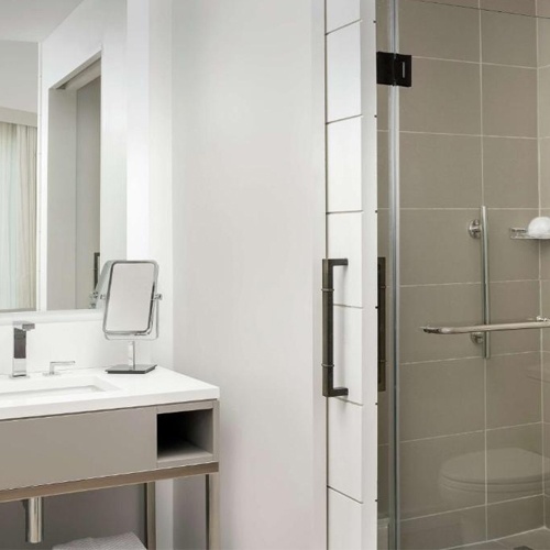 Bathroom products for Canopy by Hilton hotel