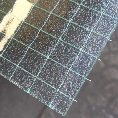 Fire Resistant 6mm Obscure Wired Glass Price Georgian Wire Polished Glass