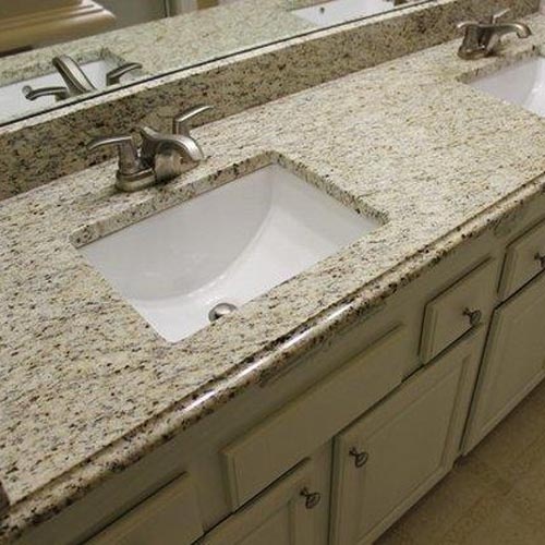 Giallo Ornamental granite bathroom vanity top