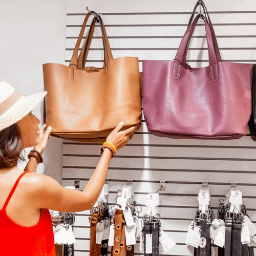 MDF Slatwall display panel for retail store