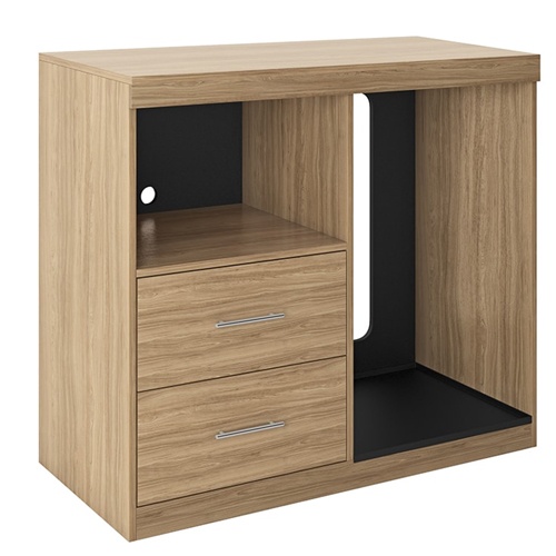 QLD 2 drawers micro fridge combo cabinet