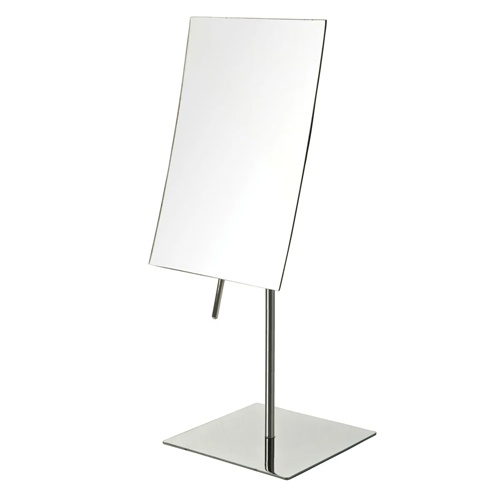 Table top rectangular vanity mirror with 3X magnification