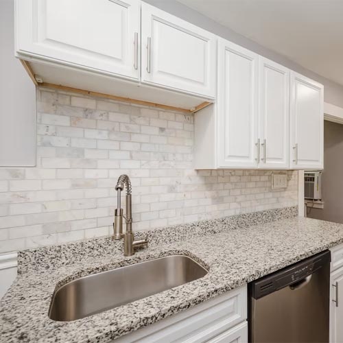 economic grey granite kitchen countertop
