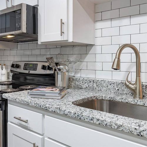 economic grey granite kitchen countertop