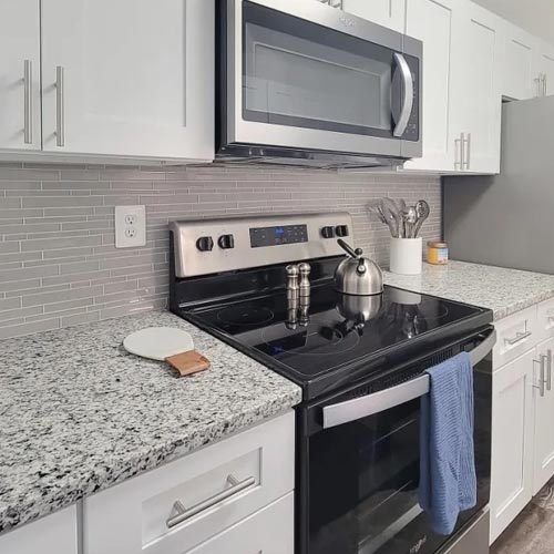 economic grey granite kitchen countertop