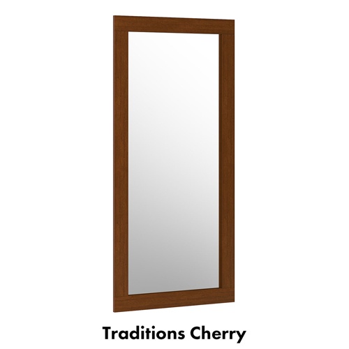 wood framed full length guestroom wall mirror