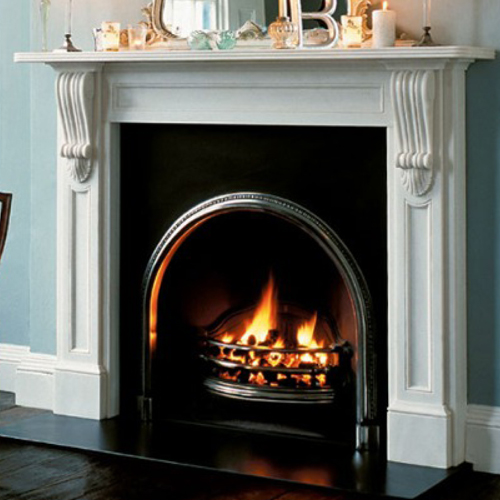 THE BUCKINGHAM marble fireplace mantel Chesneys Fireplace