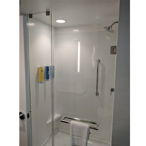 glass shower door for hotel tru