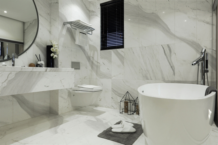 bathroom marble by volakas white