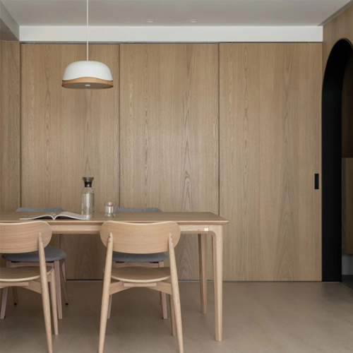 sliding movable flush wood door room divider and partition