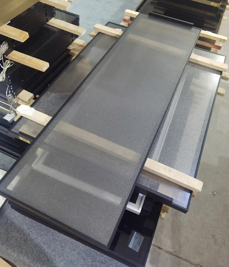 wardrobe and closet door by fabric laminated glass