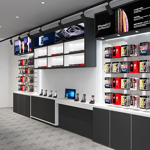 cellphone display cabinetry