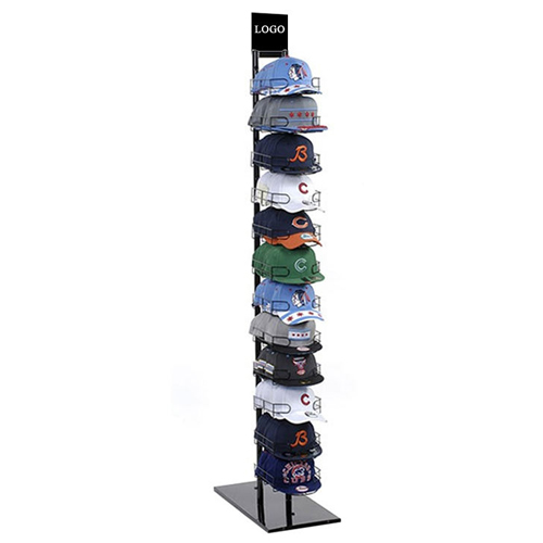 Retail store cap and hat display metal fixture