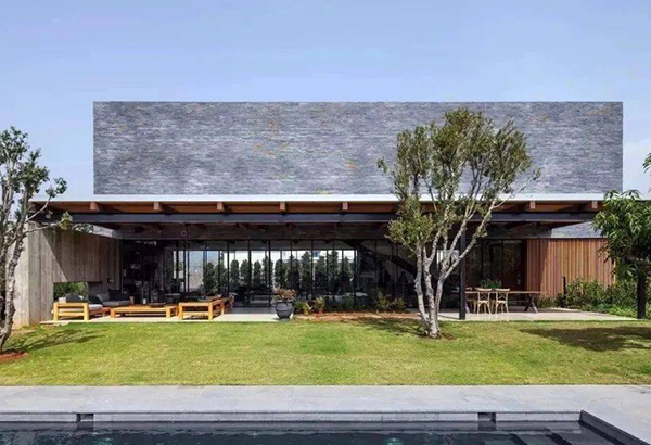 Volcanic lava stone for modern architecture landscape