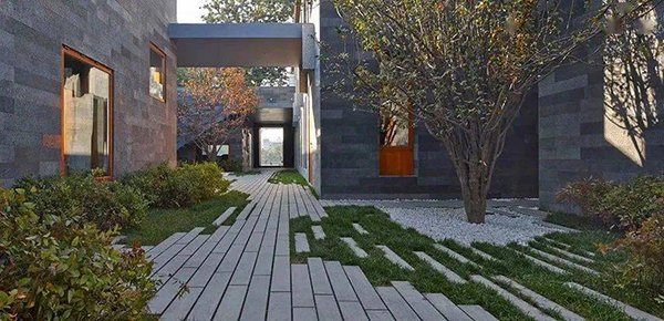 basalt stone type as architectural building material