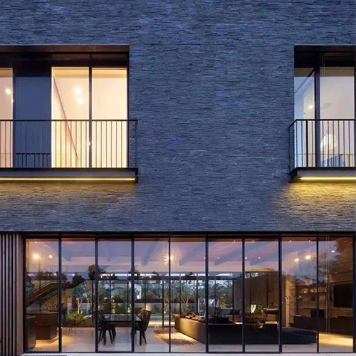 Basalt stone exterior building facade cladding