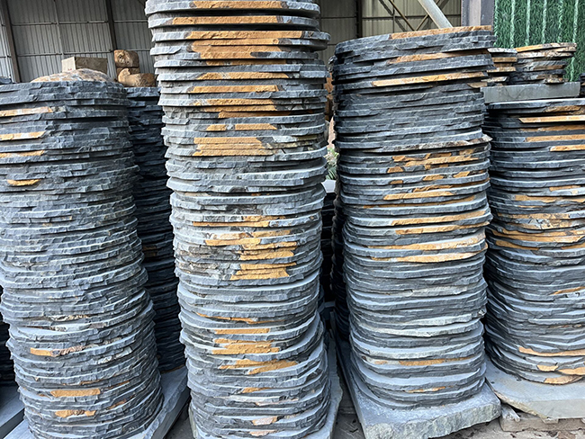 basalt stone flagstone paving