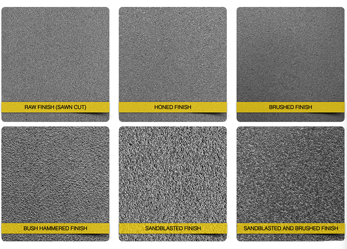 basalt stone surface finishes