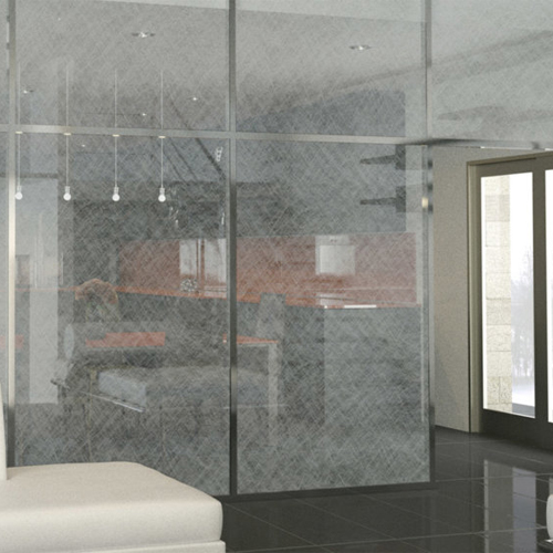 rice paper laminated glass wall