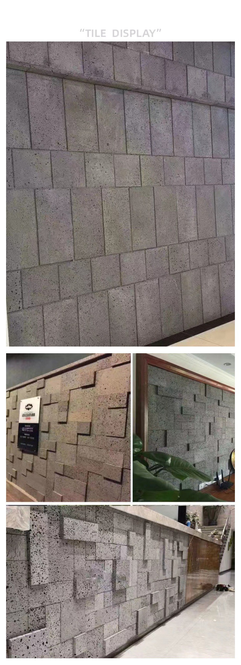 designer style volcanic lava stone wall veneer