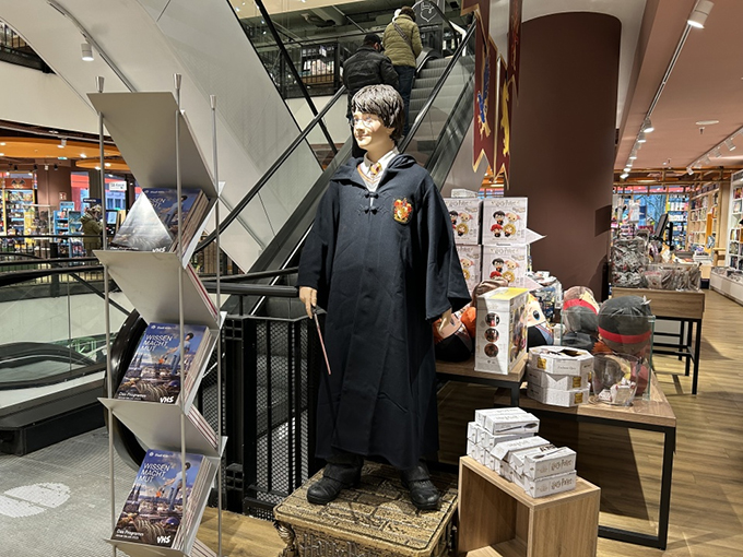 display metal fixture for Thalia bookstore