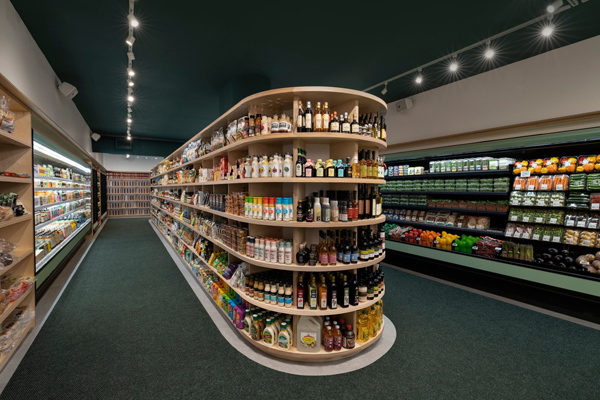 gondola furnture run through the store