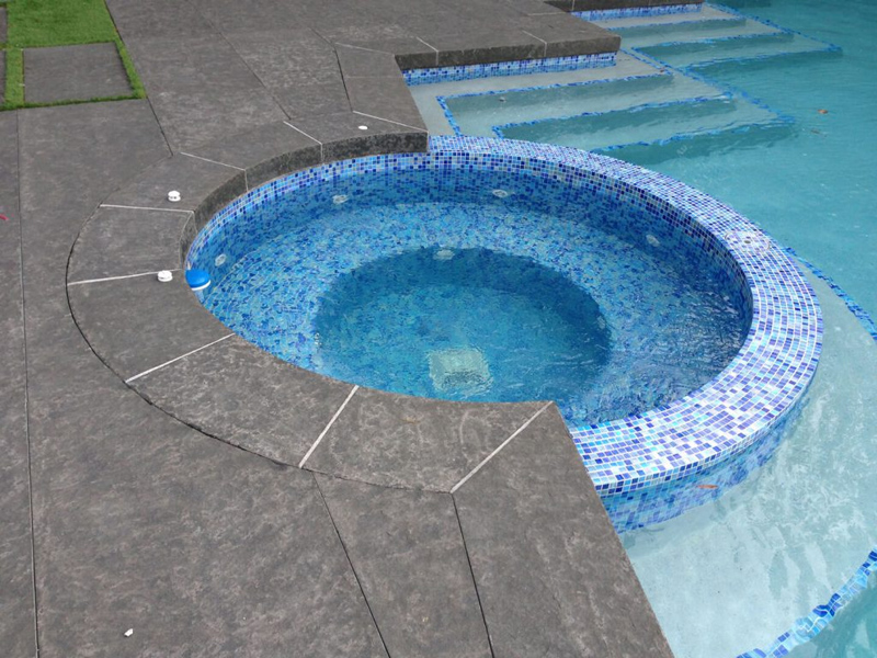 basalt stone swimming pool coping and paving tiles