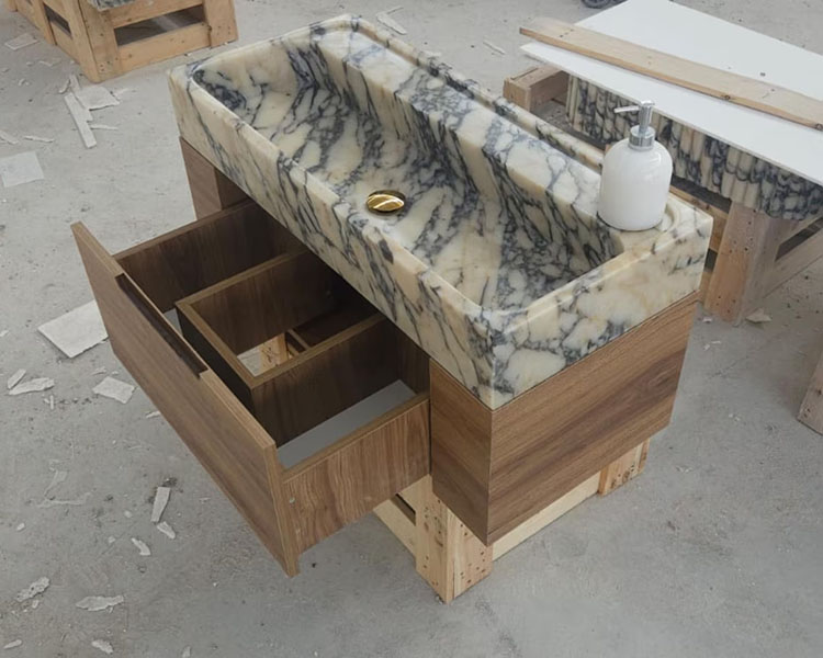 custom stone vanity