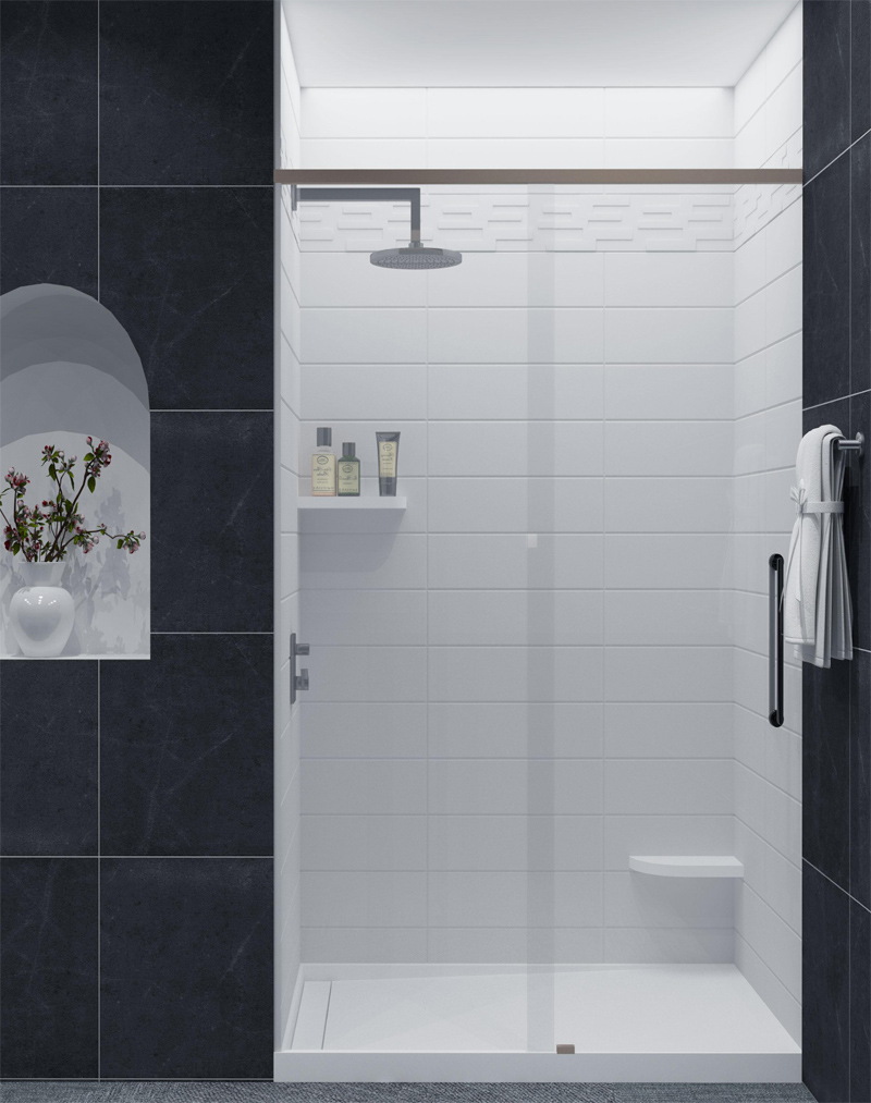 ALF04 Cultured Marble Shower Panel