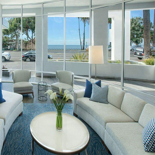 Commercial Softgood Seating Suitable for Coastal Hotel Environments