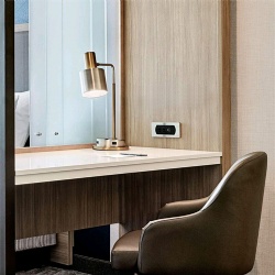 Custom Office Furnishing Business Friendly Interior Workspace Furniture at Springhill suites by Marriott