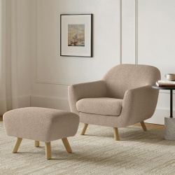 Affordable hotel lounge chair and ottoman sets from China