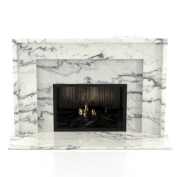 Andromeda Modern Marble Fireplace Mantel