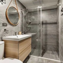 Bathroom design inspiration vanity glass and mirror