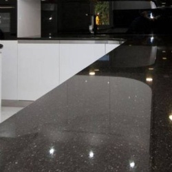 Black galaxy granite with precut standard size