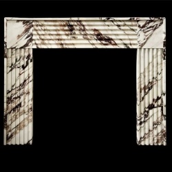 Brisbane Marble Fireplace in Calacatta Viola