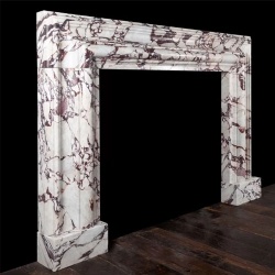 Calacatta Viola Modern Fireplace