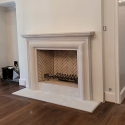Cast Limestone Fireplace Mantels
