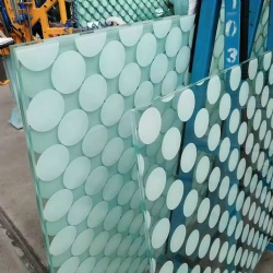 Ceramic fritted building decorative glass