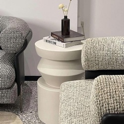 Chess Side Table Concrete Furniture