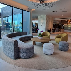 Commercial Grade Softgood Seating with Fire Rated Fabric