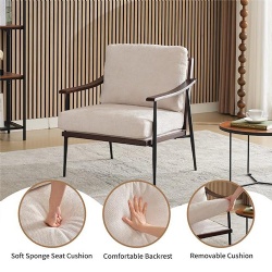 Commercial Lounge Chair with Replaceable Cushion