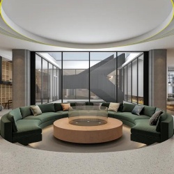 Commercial grade sectional sofa for hotel lobby