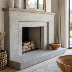 Concrete Fireplace Mantel