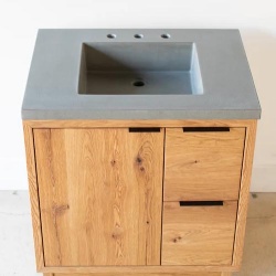 Concrete Vanity Top with Integral Sink