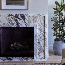 Contemporary Stone Fireplace Mantels